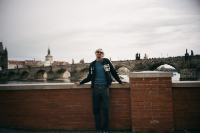 A photo of me in front of the Charles Bridge!