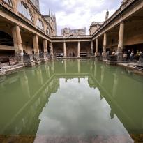 Picture depicts an area in the Roman baths.
