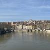 A shot of the beautiful city line along the Saône River