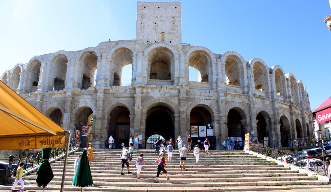 Les Arenas Roman amphitheater in Arles