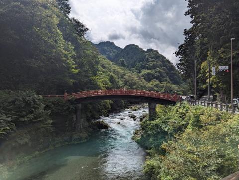 a bridge in nikko