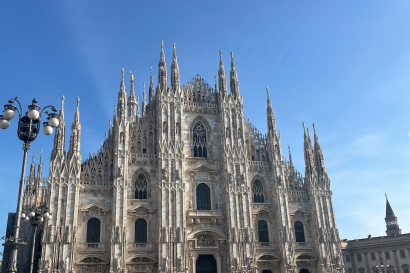 A picture of Duomo Di Milano captured during my first week here