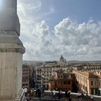 View from the top of the Spanish Steps 