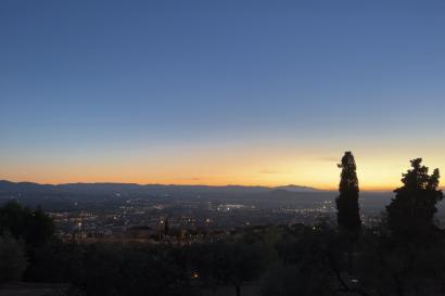Sunset from the hiking trails behind the Alhambra.
