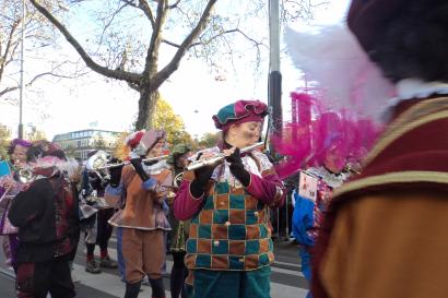 Sinterklaas marching band at Vijzelgracht.