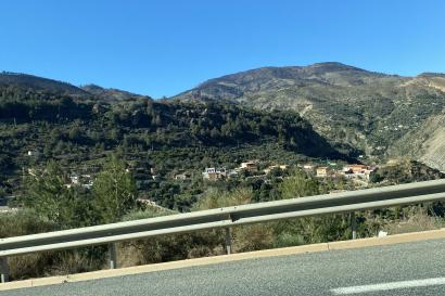 View from the BlaBlaCar on the way to the beach