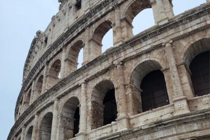 Shown is the Roman Colosseum