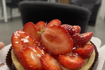 A strawberry tarte from Les Freres Blavette.