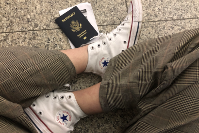 Passport with Student Shoes