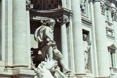 A film photo f the Trevi I took during a stroll through the city