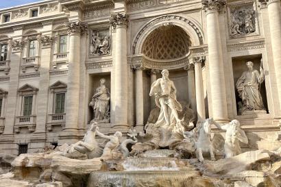 View of the Trevi Fountain