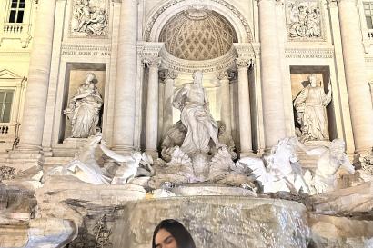 A Picture at The Trevi Fountain 