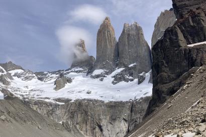 The famous Las Torres lookout in the Torres del Paine National Park