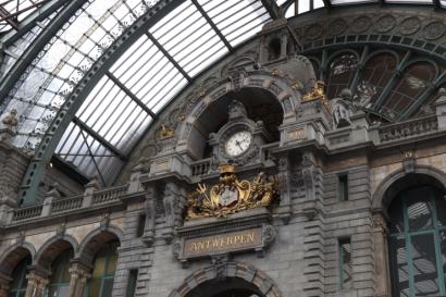 My view of the Antwerp Central Train Station