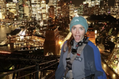 A picture of me on the Sydney Harbor Bridge 