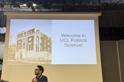 Orientation day for UCL Politics and International Science students 