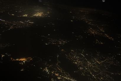 View from the plane when I left Mila