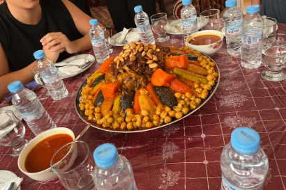 My first meal with my host family