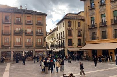 A view of Central Plaza on a cloudy day