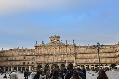 The Plaza Mayor of Salamanca, Spain 