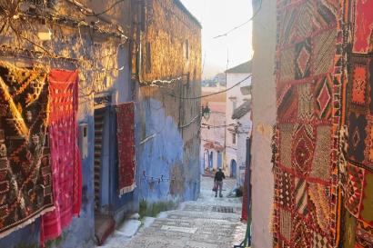 An alleyway in Chefchouen
