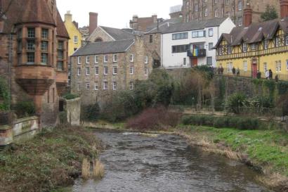 Dean's Village in Edinburgh, Scotland