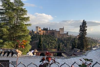 A view of the Alhambra from a mirador