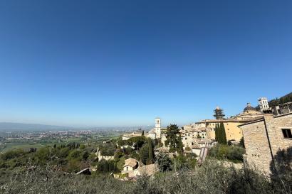 A view from the the top of the hill in Assisi, Umbria.