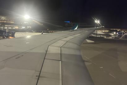 Photo from the airplane leaving to return home