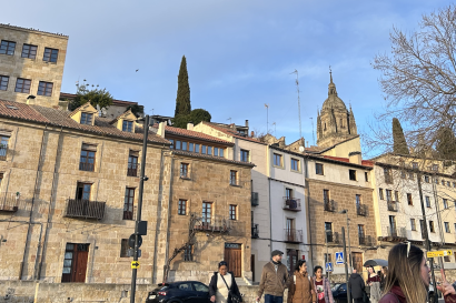 A busy street in Salamanca 