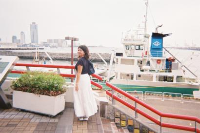 Disposable camera picture of me in Osaka