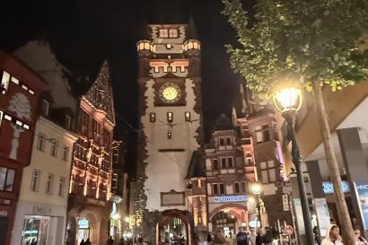 Photo of the Martinstor at night