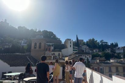 The view from the patio of the IES Center in Granada