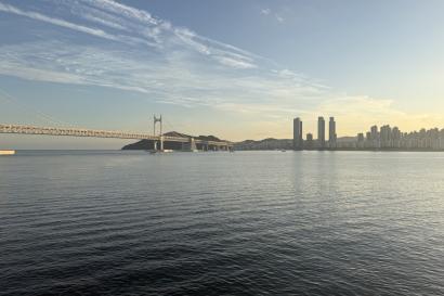 Sunset at Gwangali Beach Busan