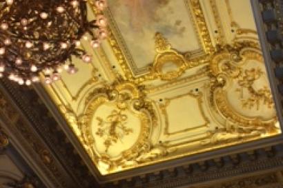 The ceiling of the Teatro Colon