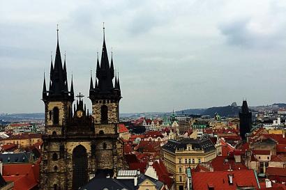View from Astronomical Clock in Prague