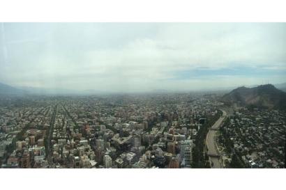 Santiago from 62 stories-Costanera Center