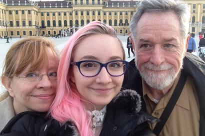 In Front of the Shönbrunn with My Parents!