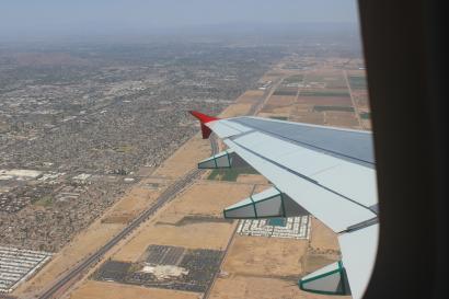 View of Arizona from Plane Window