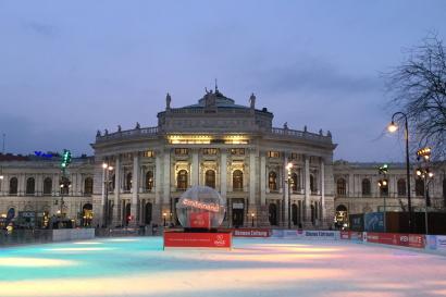 Burgtheater from the ice rinks