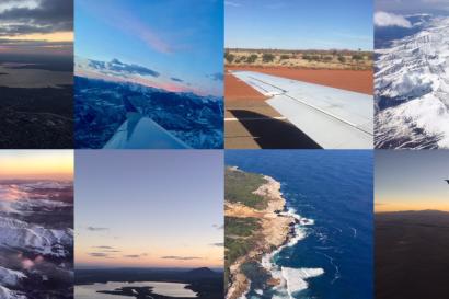 Various Views From Plane Windows