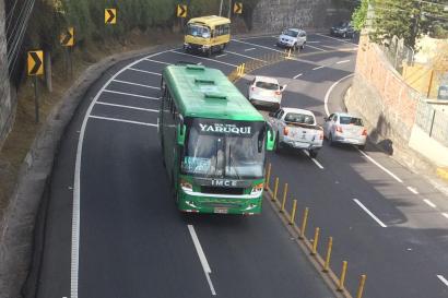 A bus in Quito.