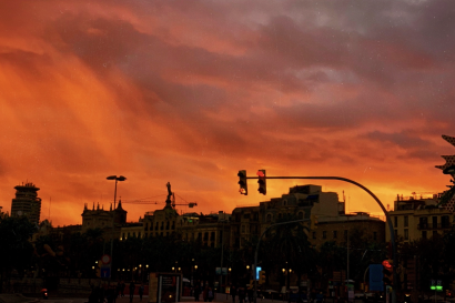 Sunset in Barcelona
