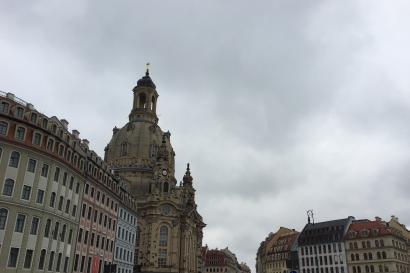 Buildings in Dresden's Altstadt, with the Frauenkirche in the background