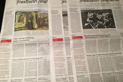 US news in German newspapers