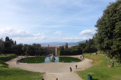 Boboli Gardens with Firenze in the distance!