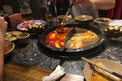Hot Pot(火锅) in Downtown Shanghai