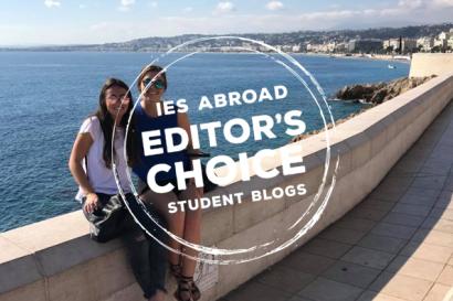 My IES Abroad roommate and I on a trip to Nice, France. with editor's choice logo