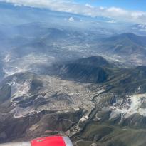 Quito from the plane
