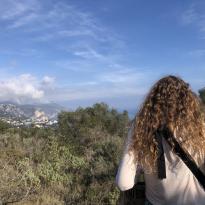 A picture of my friend overlooking Nice 